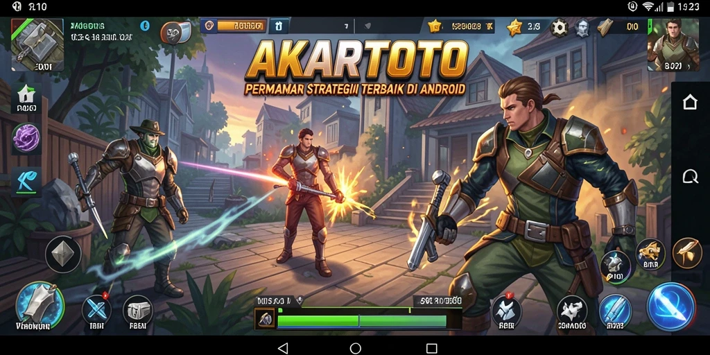 Tampilan gameplay SLG yang menegangkan dan interaktif di AKARTOTO.