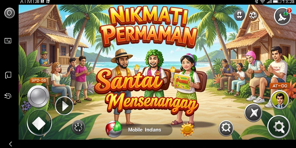 Screenshot dari gameplay seru ATM138 dengan karakter menarik.