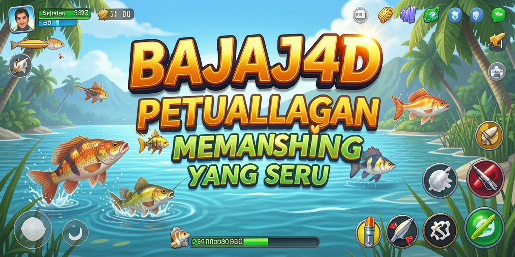 Tangkapan ikan menakjubkan di BAJAJ4D yang menunjukkan gameplay memancing.