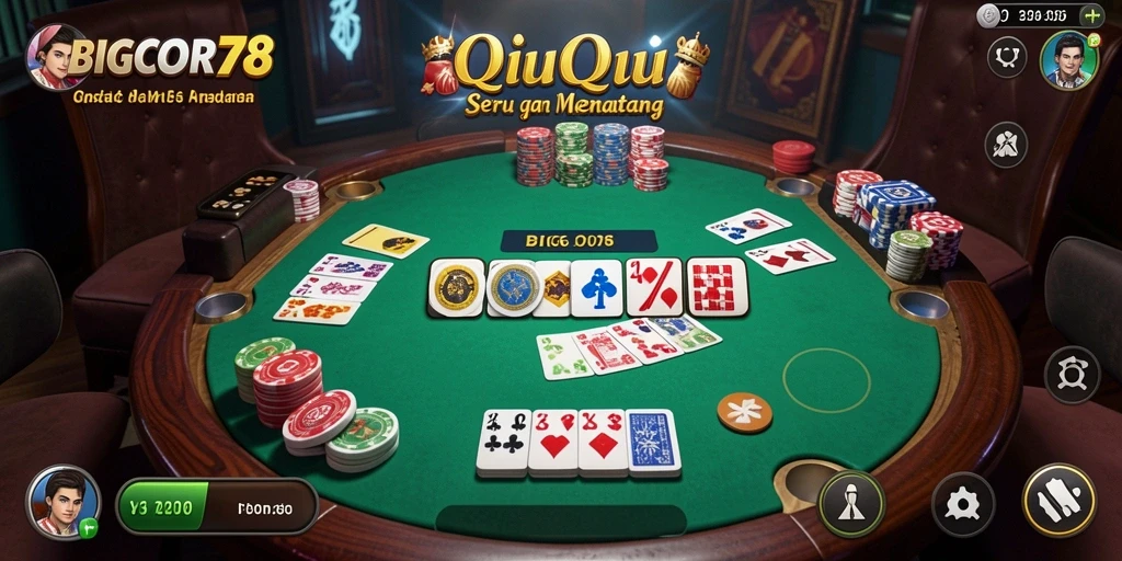 Tampilan menarik gameplay QiuQiu di BIGCOR78.