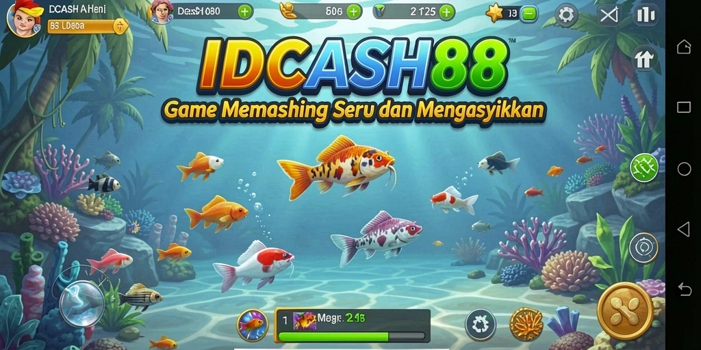 Tangkapan ikan yang besar dan indah dalam gameplay IDCASH88.