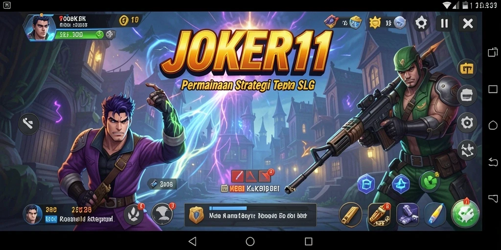 Tangkapan layar gameplay JOKER11 yang menunjukkan aksi pertempuran epik.