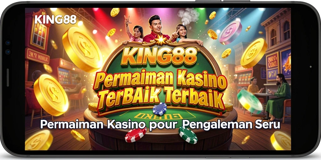 Tampilan seru dari gameplay Kasino di KING88 yang memikat.
