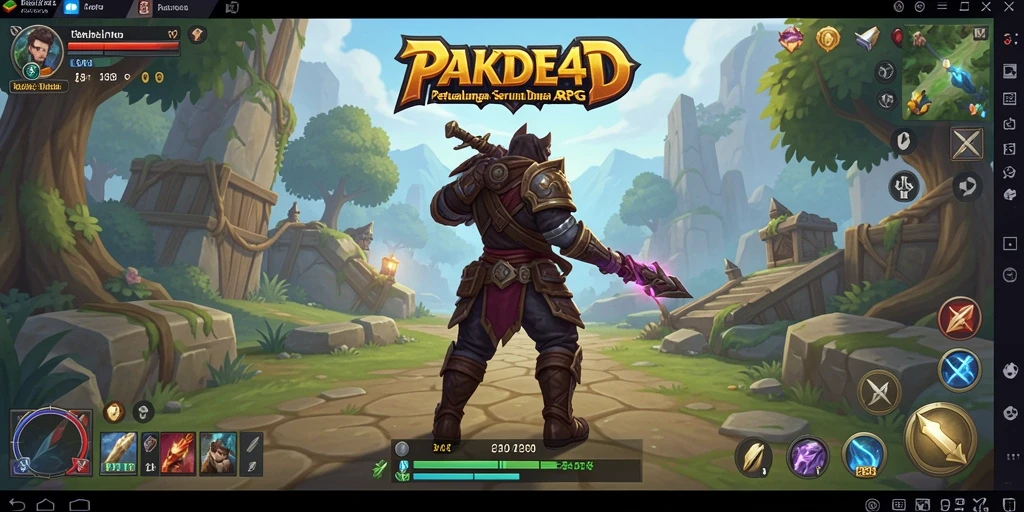 Screenshot gameplay PAKDE4D dengan aksi pertempuran yang seru.