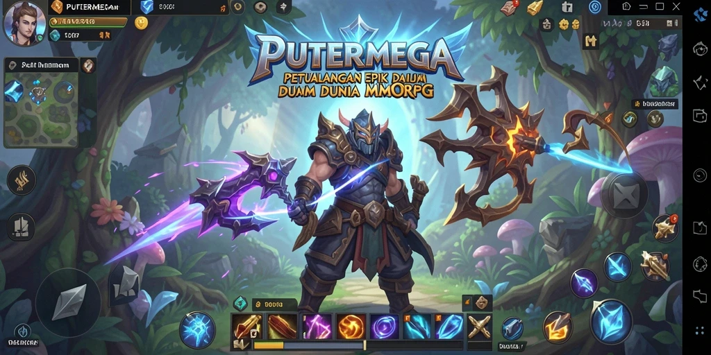 Screenshot gameplay PUTERMEGA dengan aksi seru dalam dunia MMORPG.