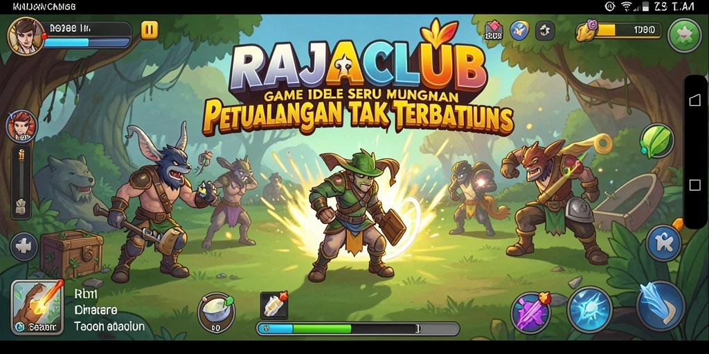 Gameplay menarik dari RAJACLUB yang menampilkan petualangan dan pembaruan karakter.