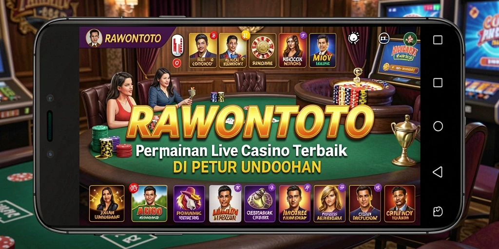 Tampilan gameplay RAWONTOTO yang seru dan menegangkan di Live Casino.