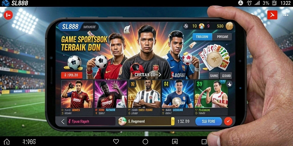 Tampilan menarik dari gameplay taruhan olahraga di SL888.