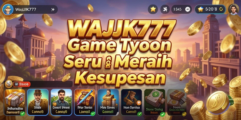 Tampilan menarik dalam gameplay Tycoon WAJIK777 yang menantang.