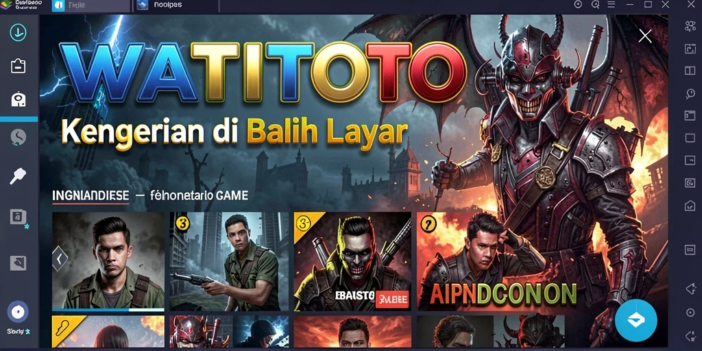 Gameplay WATITOTO yang menakutkan dengan elemen horor yang kuat.