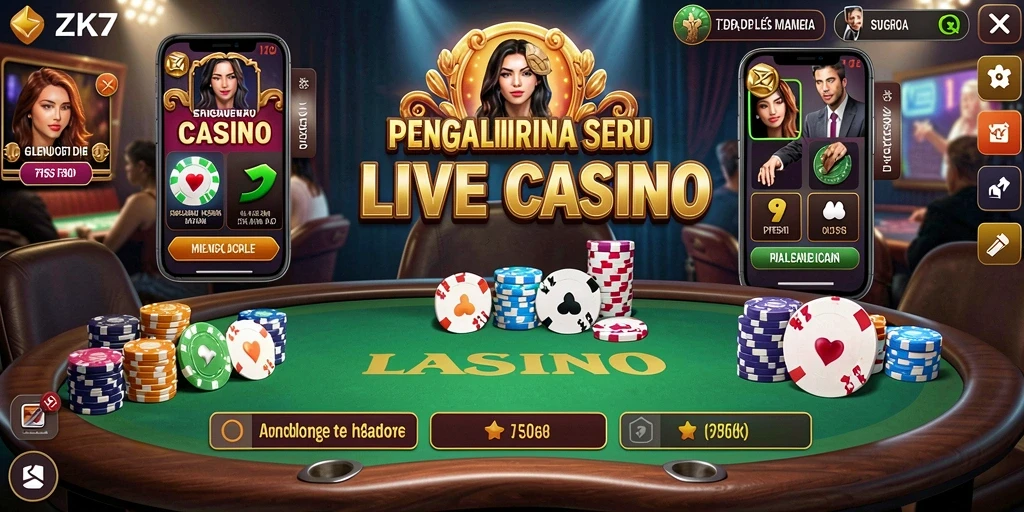 Screenshoot gameplay seru dari ZK7 dalam Live Casino.